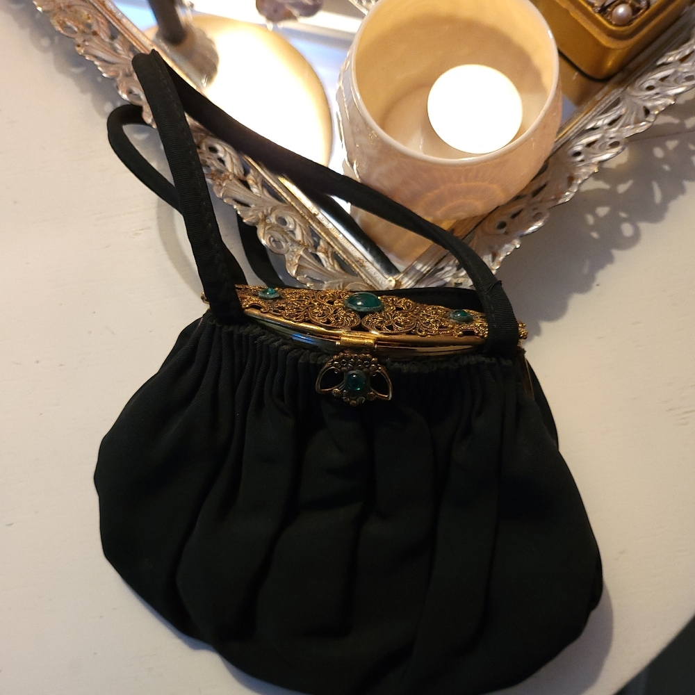 Art Deco Guild Original Satin Handbag